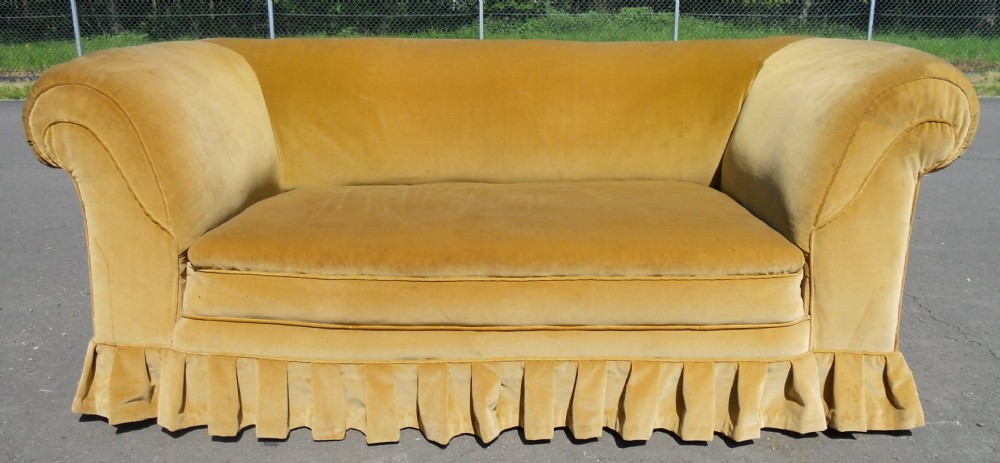 Edwardian Two Seater Chesterfield Settee