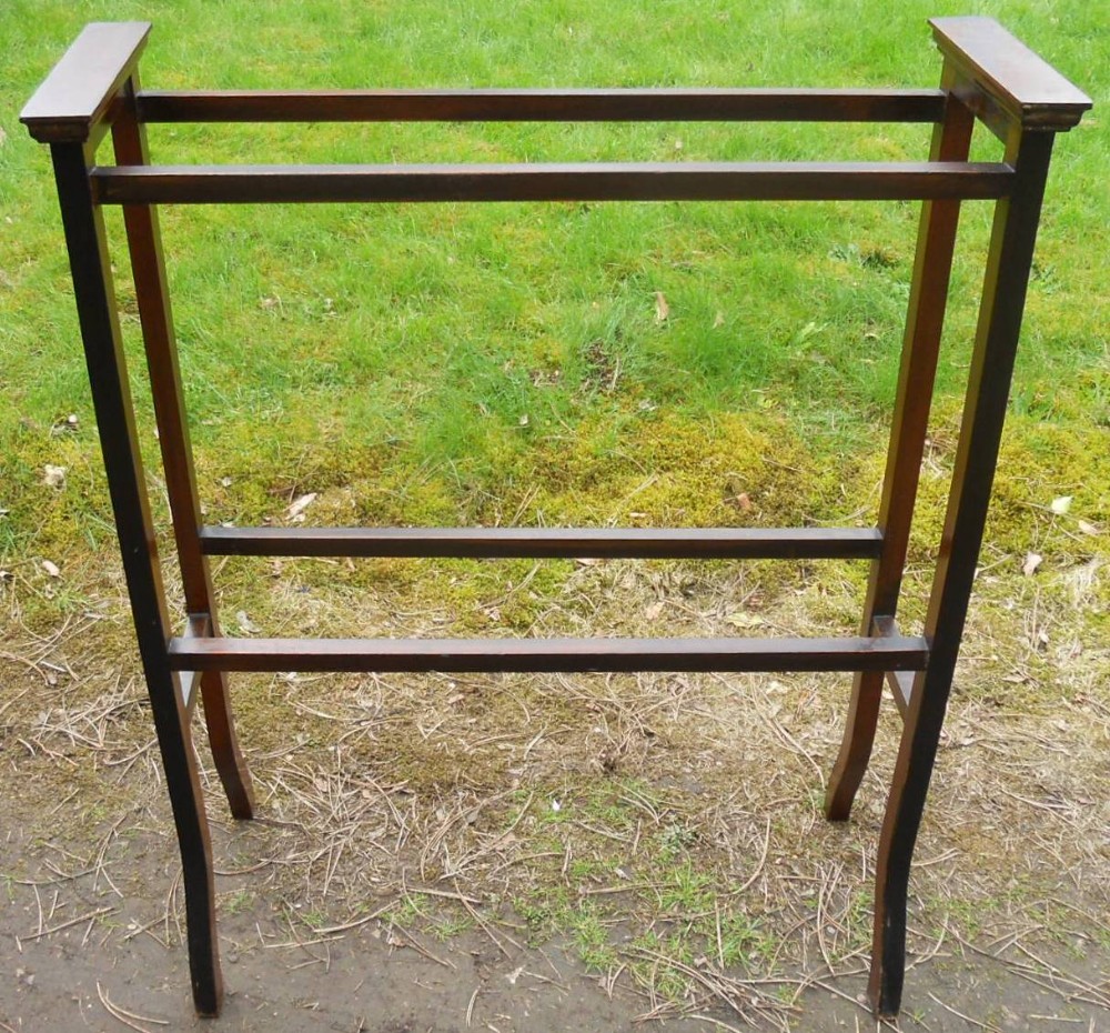 Edwardian Mahogany Towel Rail