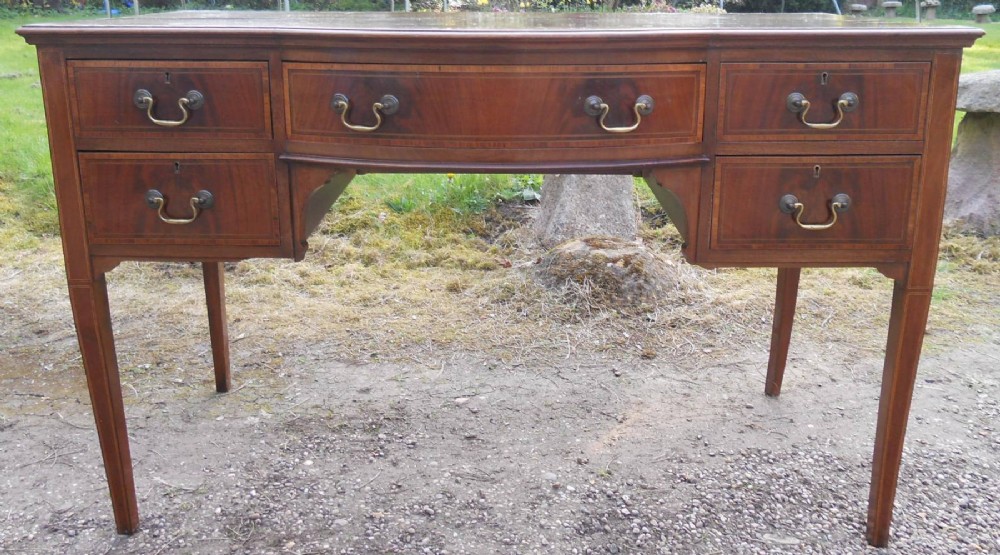 Edwardian Inlaid Mahogany Writing Desk