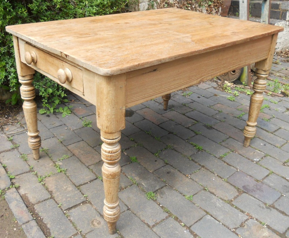 Victorian Pine Kitchen Dining Table 