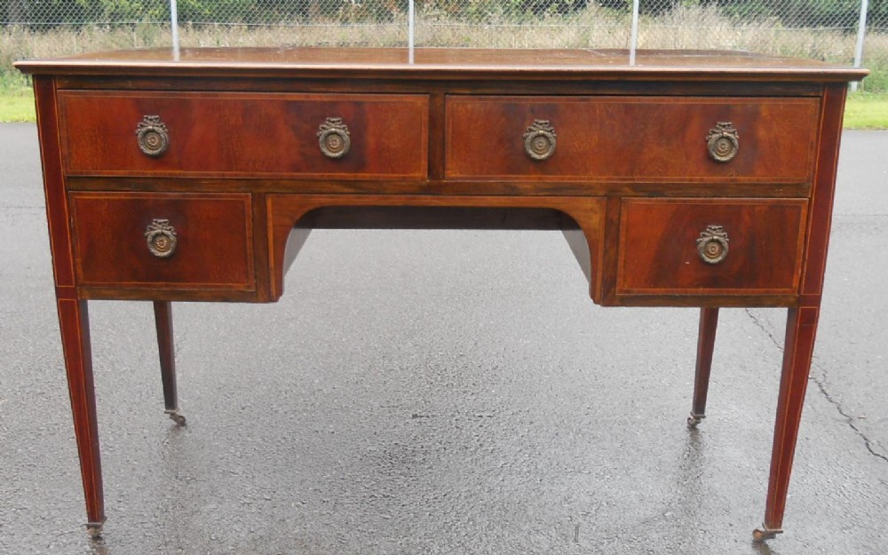 Edwardian Inlaid Mahogany Writing Desk