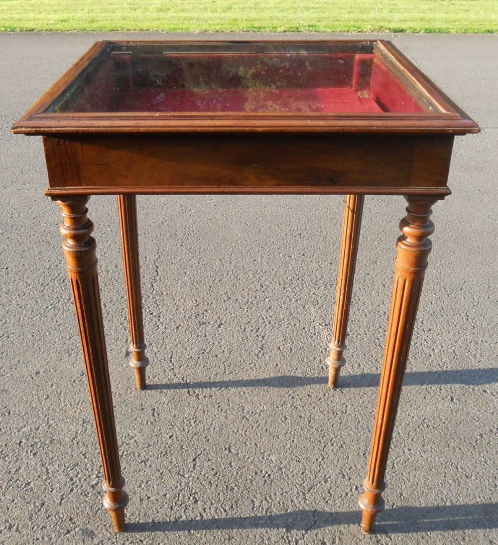 French Walnut Bijouterie Display Table 