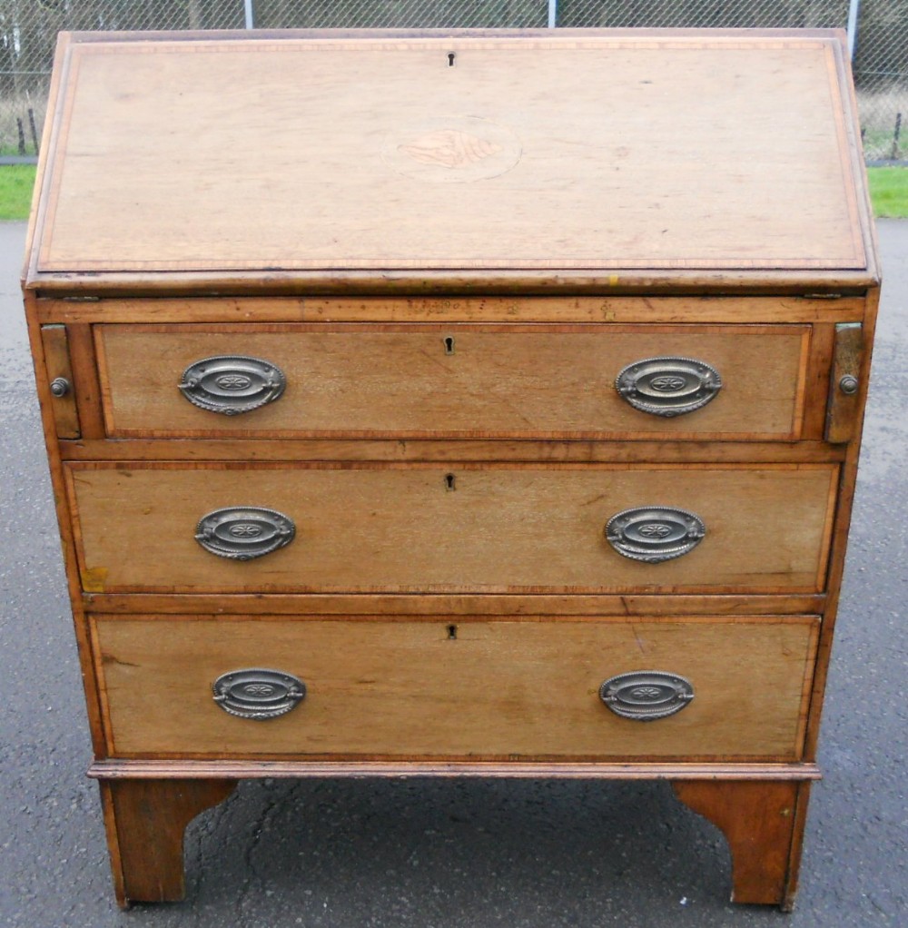 Edwardian Inlaid Mahogany Writing Bureau 