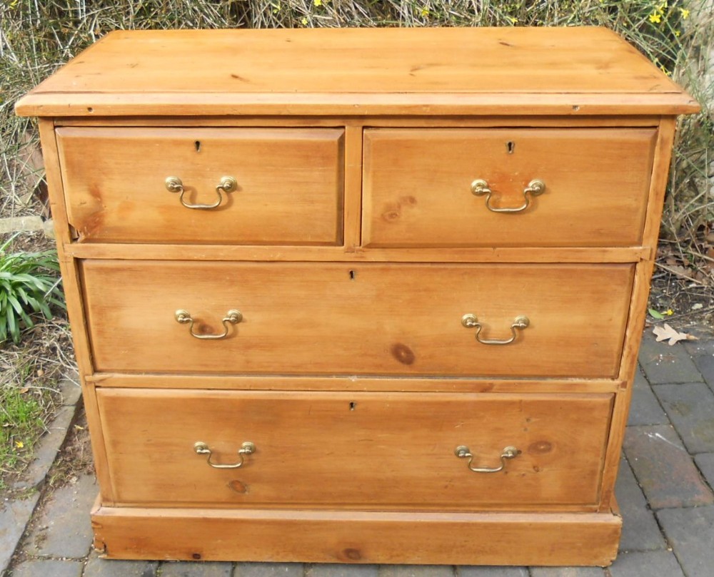 Victorian Stripped Pine Small Chest of Drawers