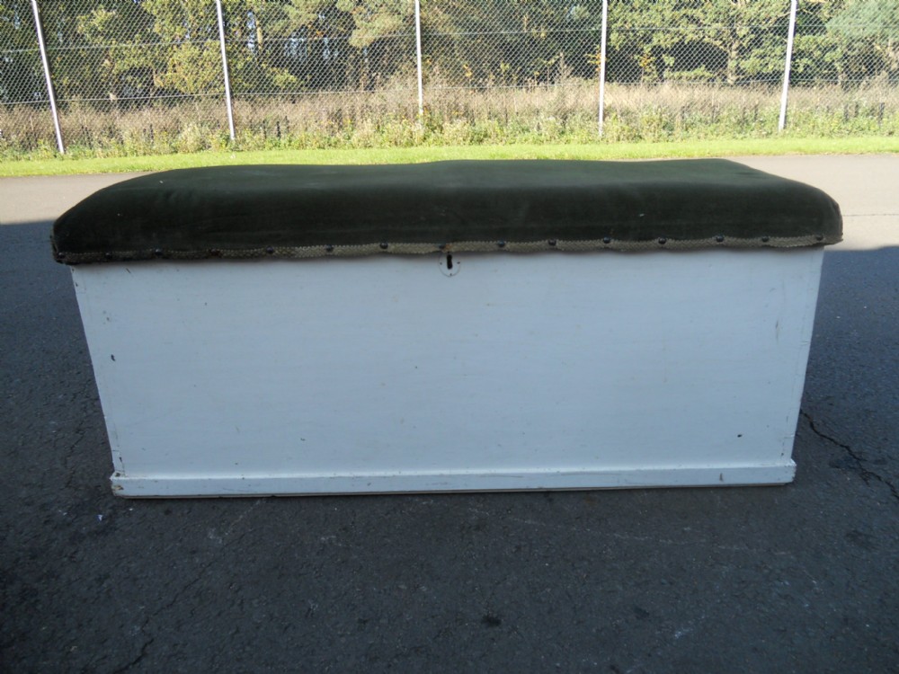 Victorian Painted Pine Blanket Box 
