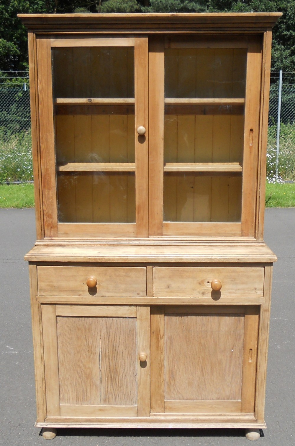 Victorian Pine Glazed Kitchen Dresser