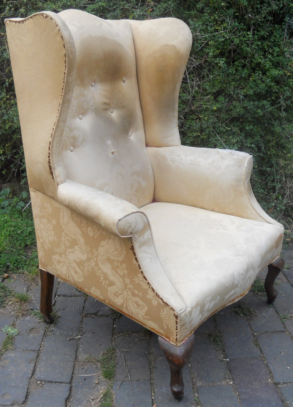 Wingback Fireside Armchair for Re-upholstery