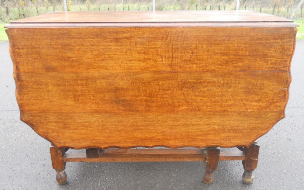 Large Oak Gateleg Dining Table 