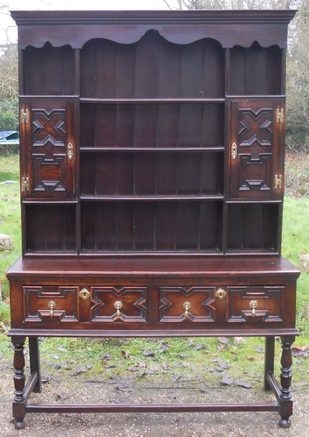 Jacobean Style Oak Dresser 