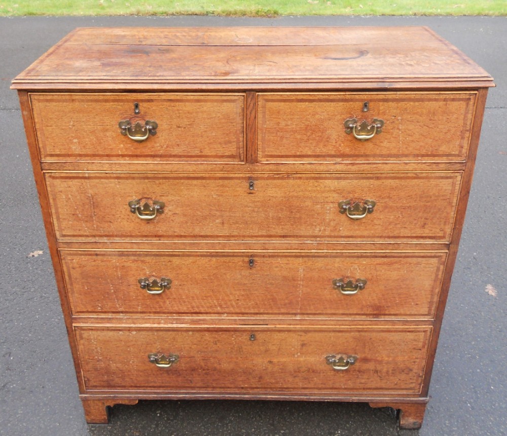 Georgian Oak Chest of Drawers 