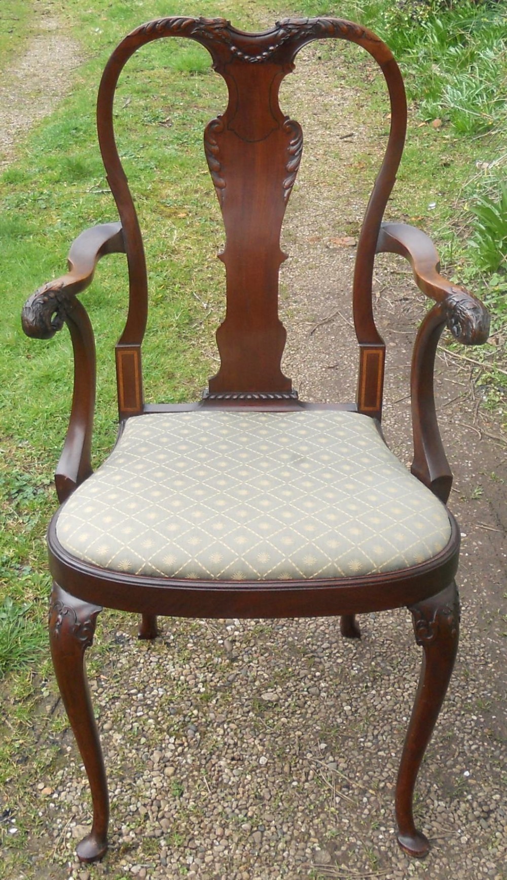 Quality Mahogany Armchair by Warings