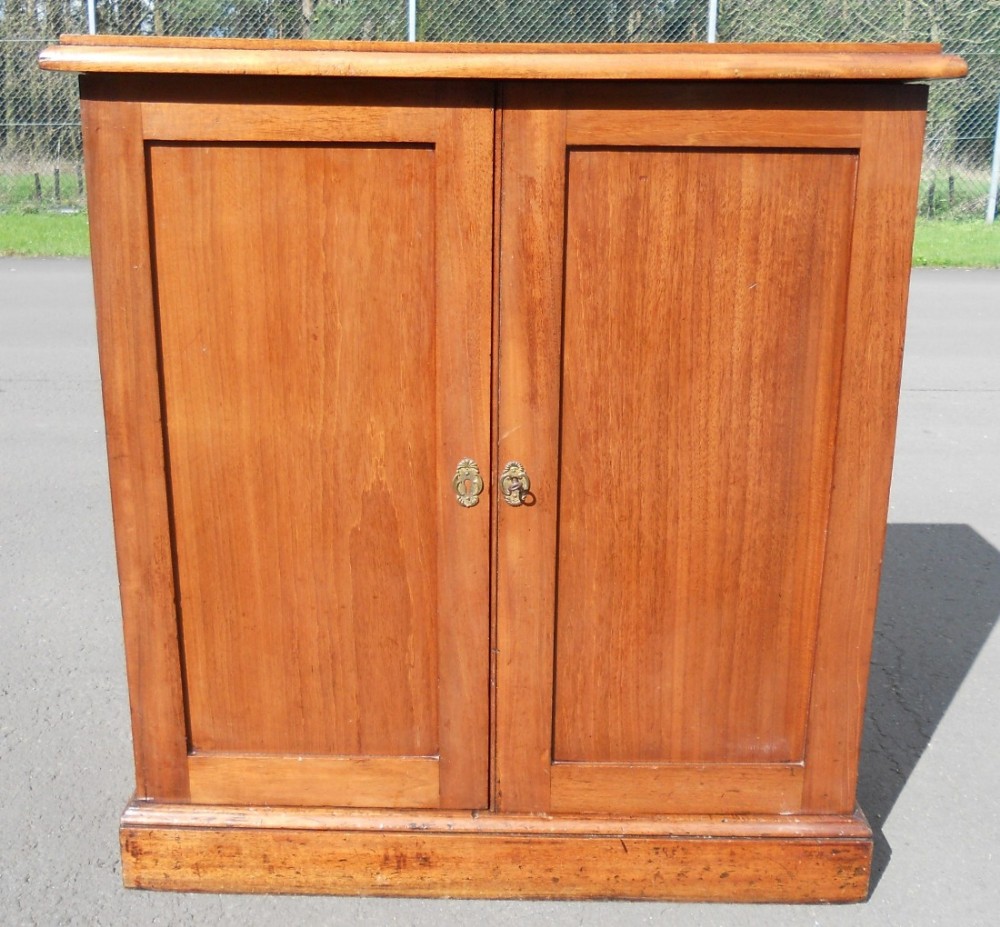 Victorian Mahogany Two Door Side Cupboard 
