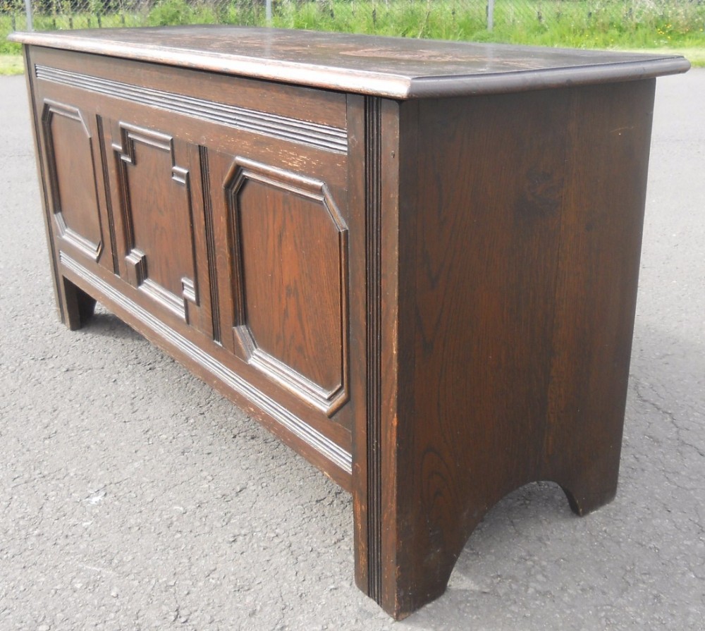Oak Blanket Box 