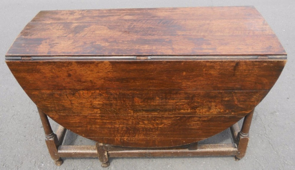 Antique Oak Gateleg Dining Table 