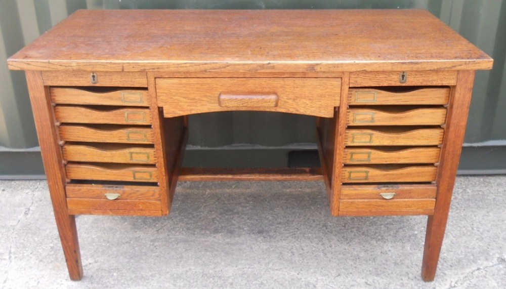 Oak Office Writing Desk 