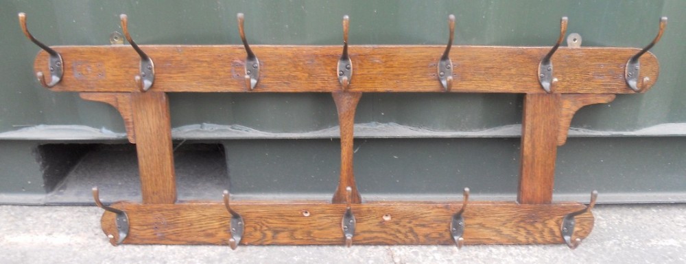 Wooden Hanging Coat Rack