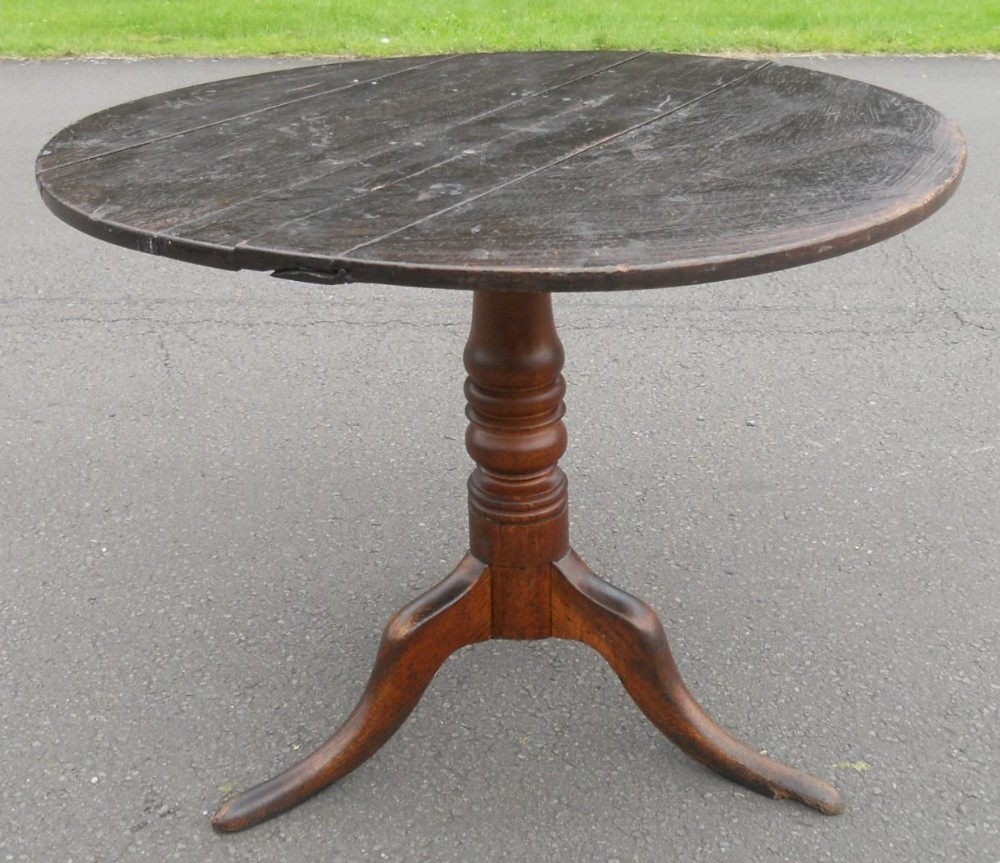 Georgian Oak Tripod Table 
