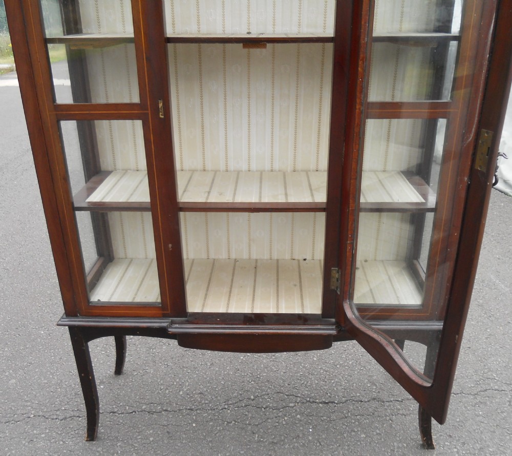 Edwardian Inlaid Mahogany Display Cabinet View VI