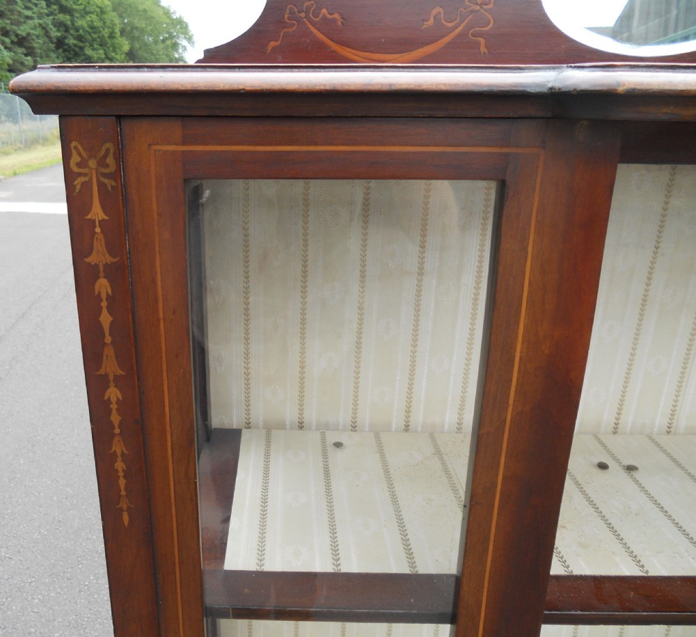 Edwardian Inlaid Mahogany Display Cabinet View VII
