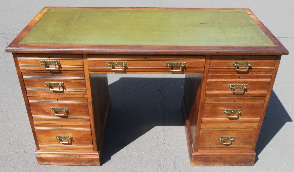 Edwardian Walnut Writing Desk by Gillow View VIII