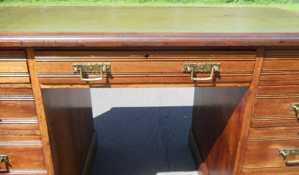 Edwardian Walnut Writing Desk by Gillow View XI