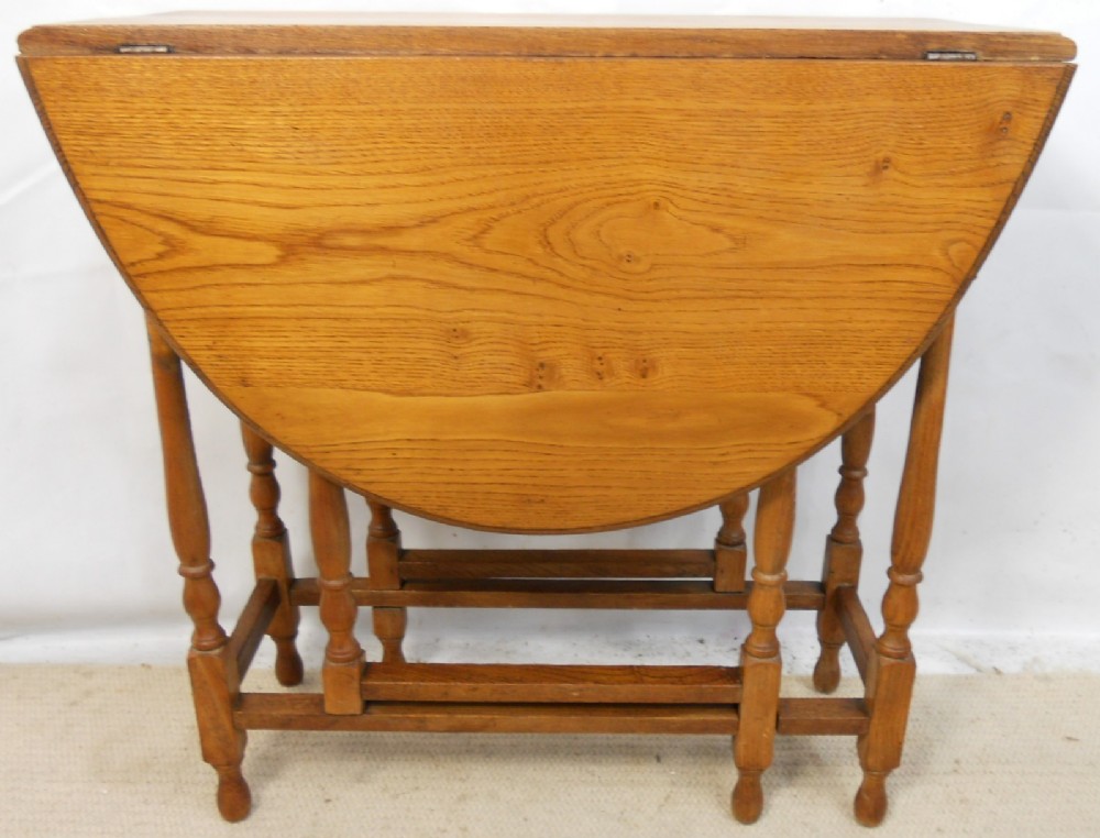 Golden Oak Gateleg Dining Table to Seat Four