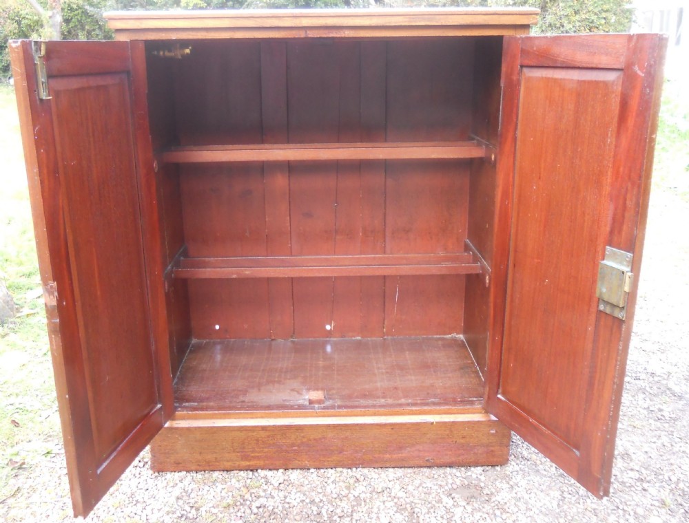 Edwardian Mahogany Two Door Side Cupboard  View V
