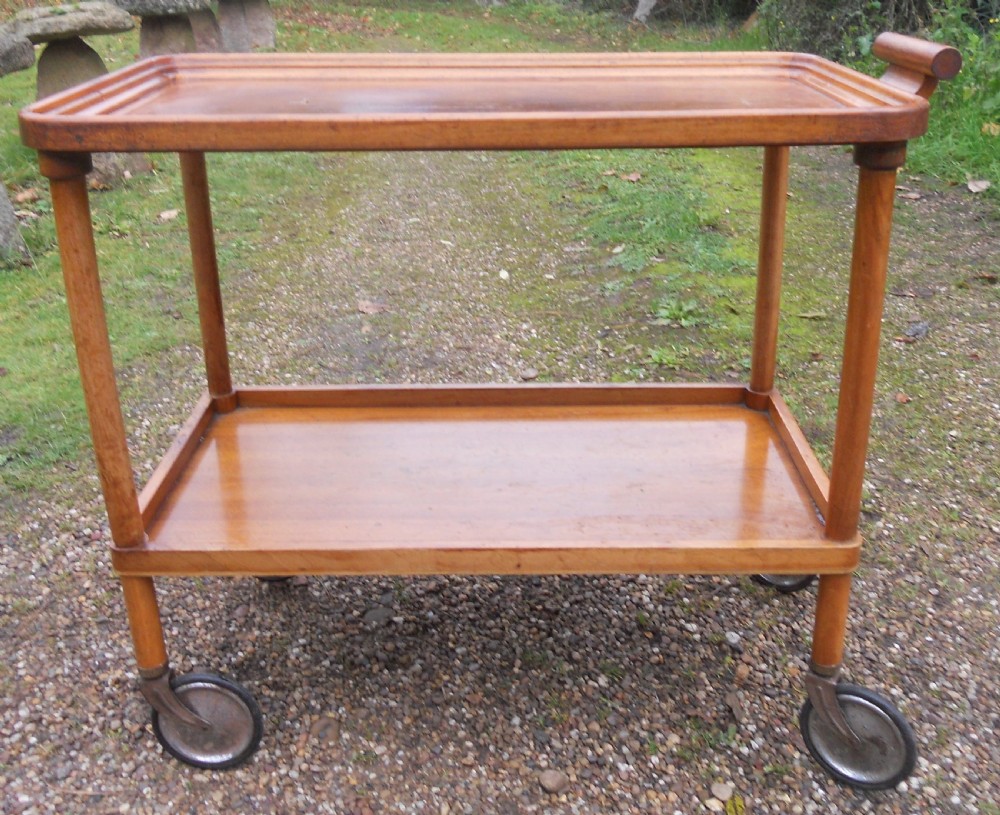 Deco Walnut Tea Trolley