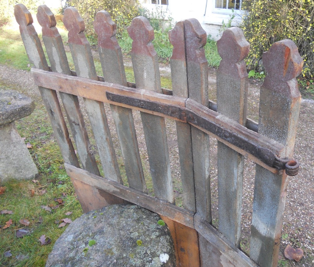 Edwardian Wooden Picket Gate & Fence View IV