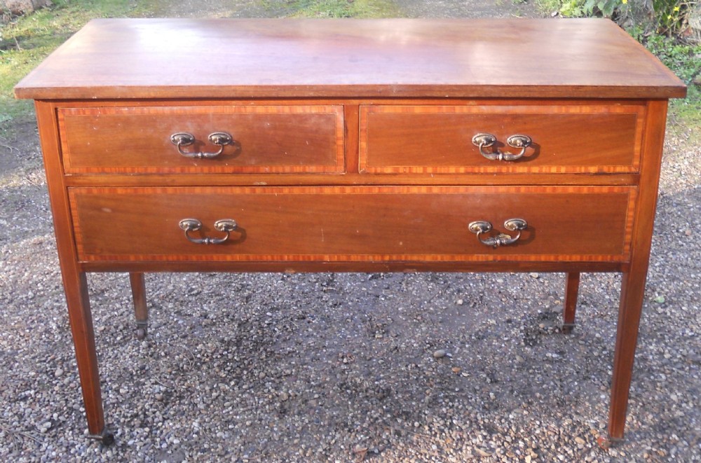 Edwardian Inlaid Mahogany Chest of Drawers  View II