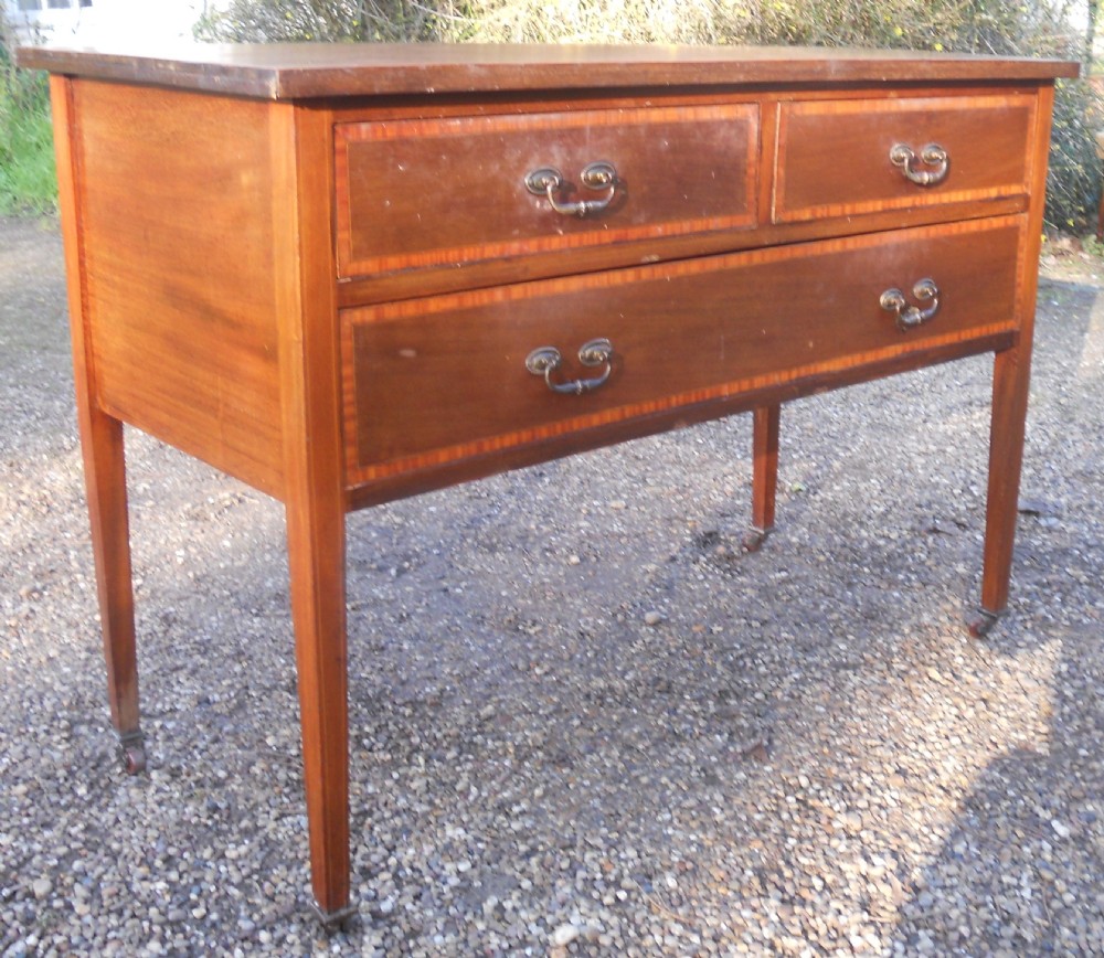 Edwardian Inlaid Mahogany Chest of Drawers  View III