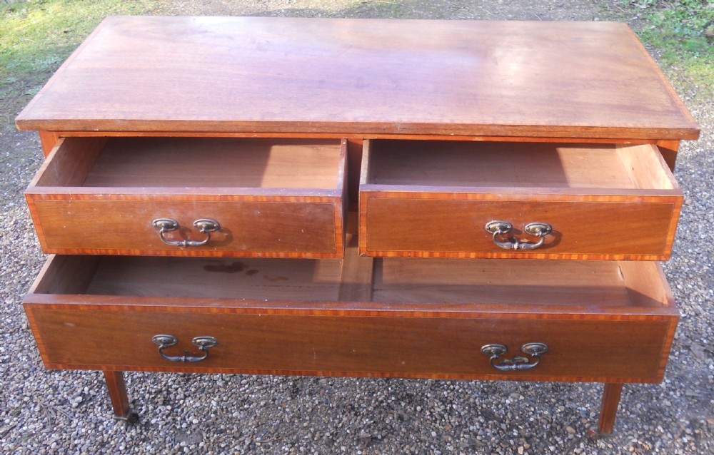 Edwardian Inlaid Mahogany Chest of Drawers  View V