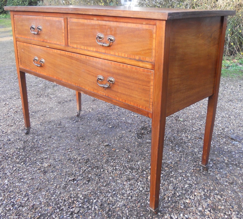Edwardian Inlaid Mahogany Chest of Drawers  View VIII