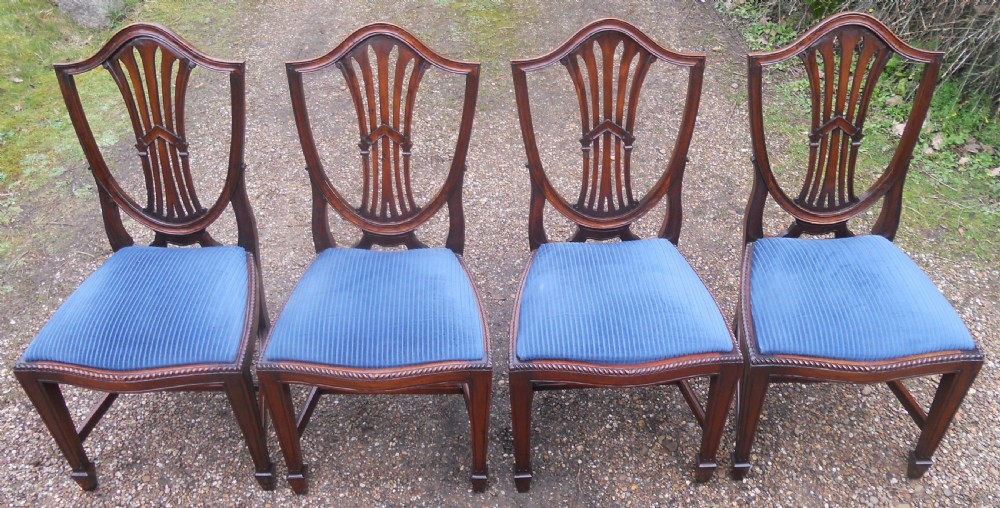 Set of Four Mahogany Dining Chairs  View II