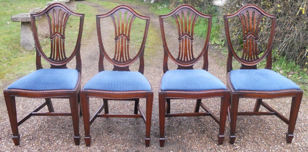 Set of Four Mahogany Dining Chairs  View III