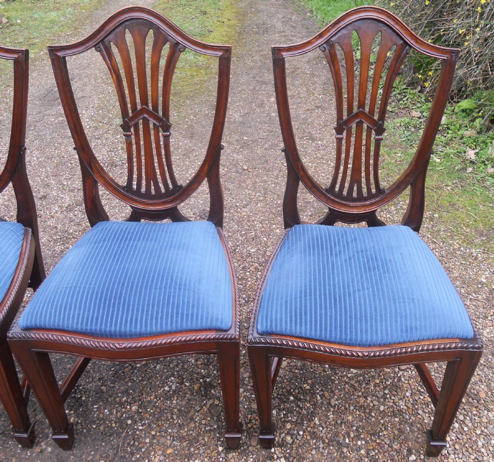 Set of Four Mahogany Dining Chairs  View V