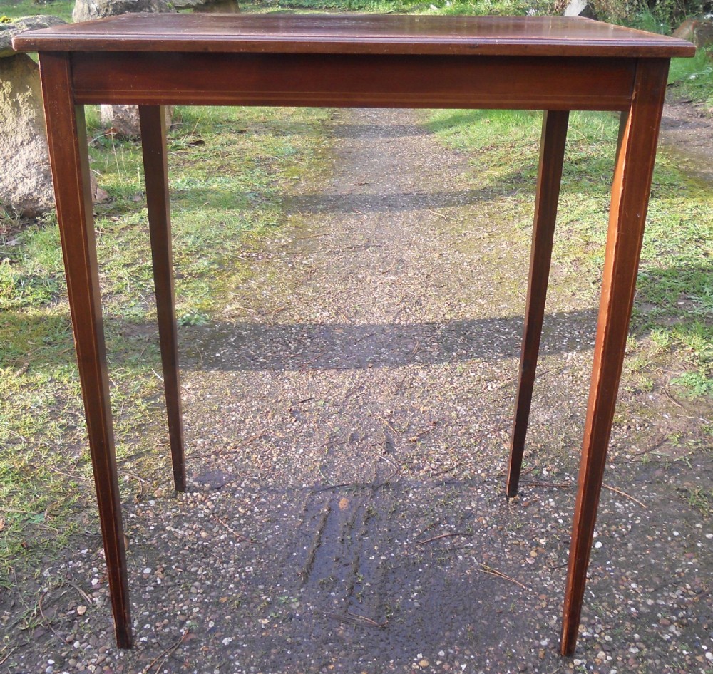 Edwardian Inlaid Mahogany Side Table  View II