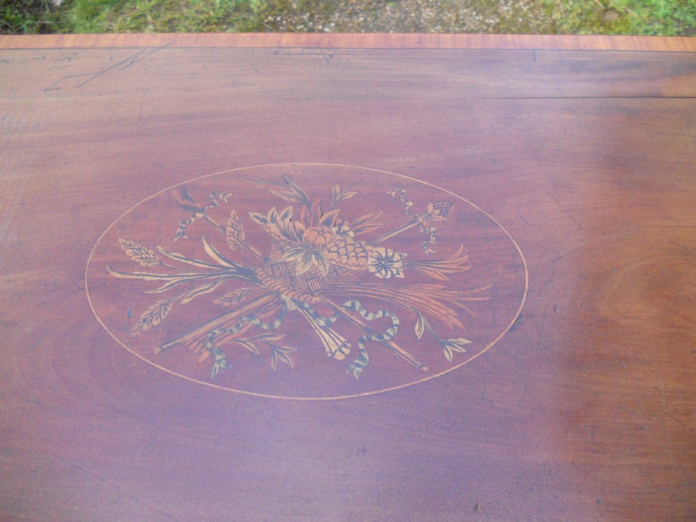Edwardian Inlaid Mahogany Side Table  View IV
