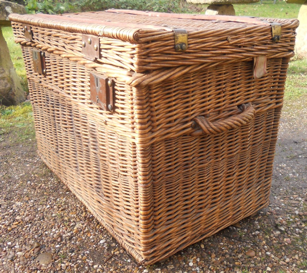 Edwardian Wicker Box Ottoman View IV
