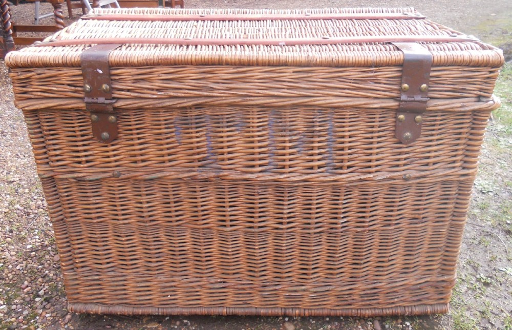 Edwardian Wicker Box Ottoman View VI