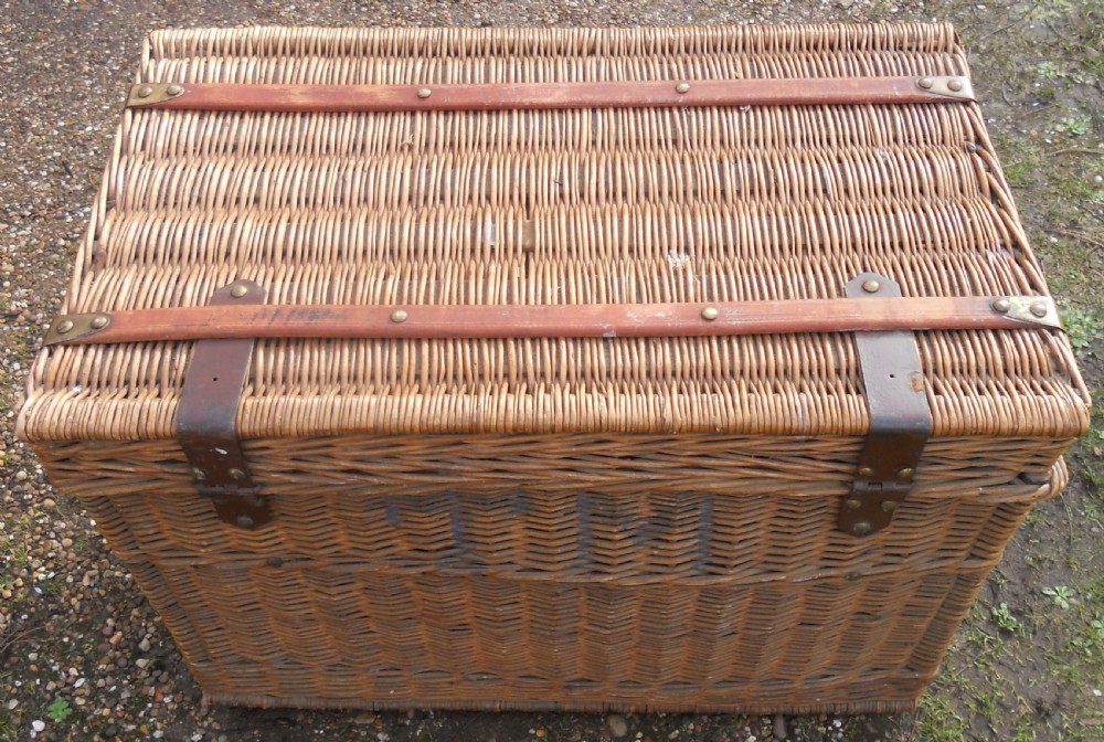 Edwardian Wicker Box Ottoman View VII