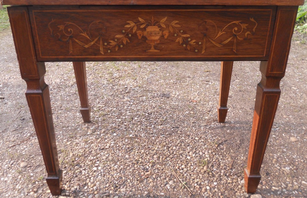 Edwardian Inlaid Mahogany Piano Stool View II