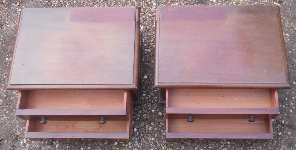 Pair of Victorian Mahogany Trinket Chests  View IV