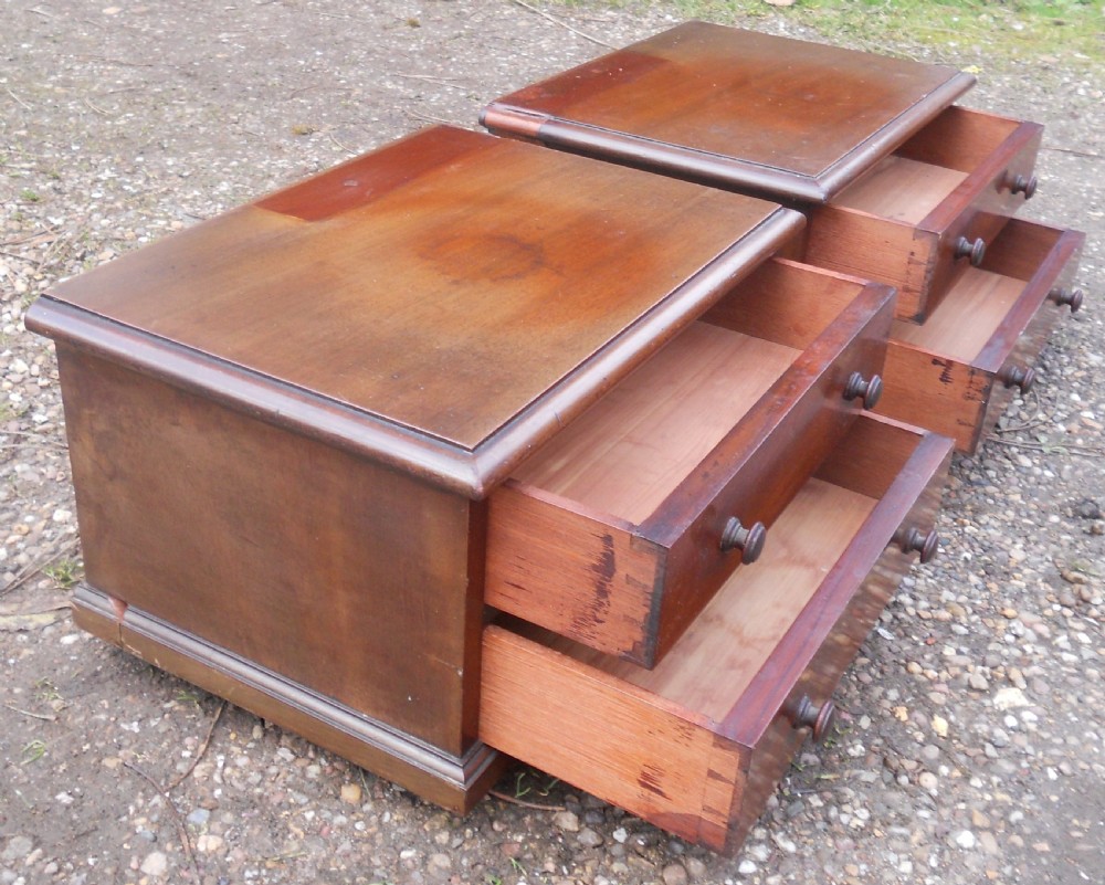 Pair of Victorian Mahogany Trinket Chests  View VIII