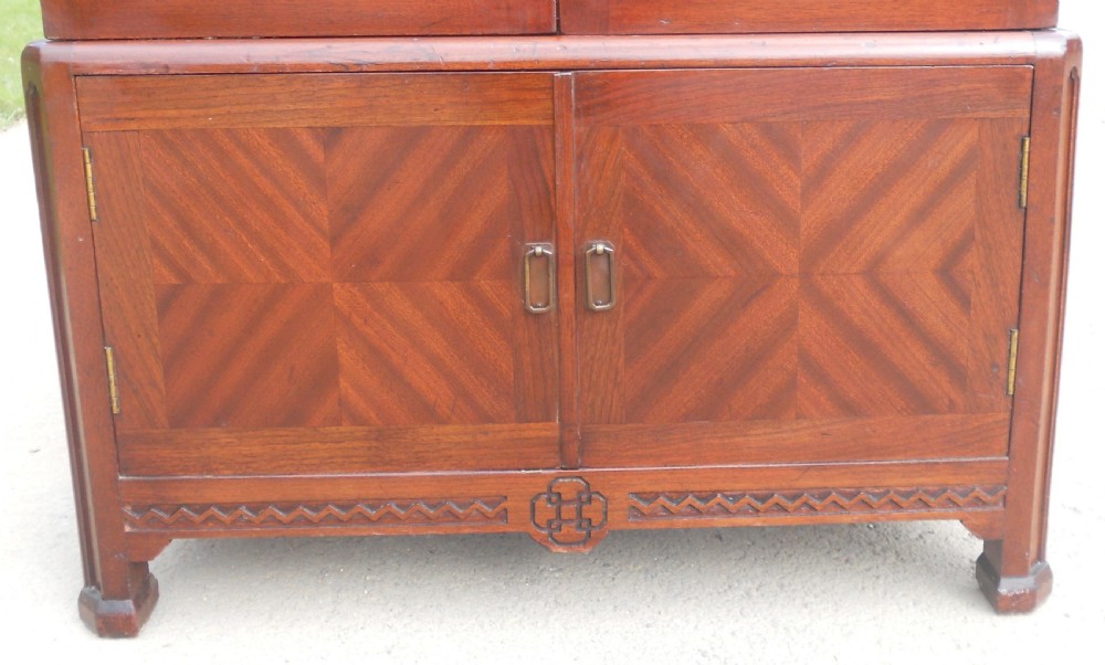 Mahogany Narrow Standing Bookcase View VI