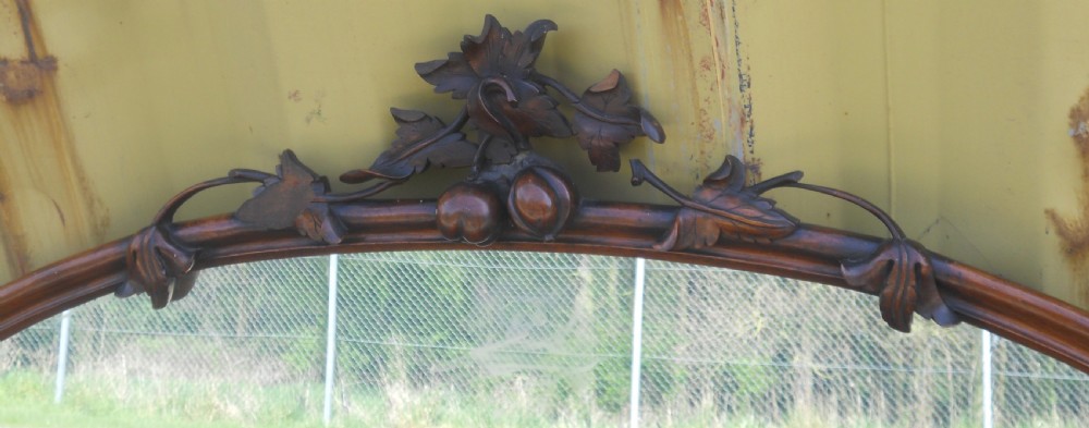 Victorian Carved Walnut Overmantel Mirror View VIII