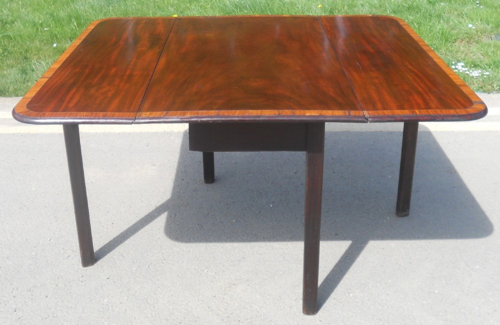 Georgian mahogany Dropleaf Dining Table  View II