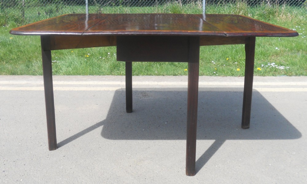 Georgian mahogany Dropleaf Dining Table  View III