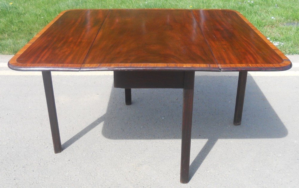 Georgian mahogany Dropleaf Dining Table  View V