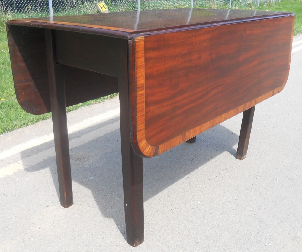 Georgian mahogany Dropleaf Dining Table  View IX